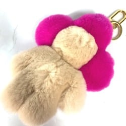 Louis Vuitton M00870 Plush Doll Bag Charm Key Holder pink