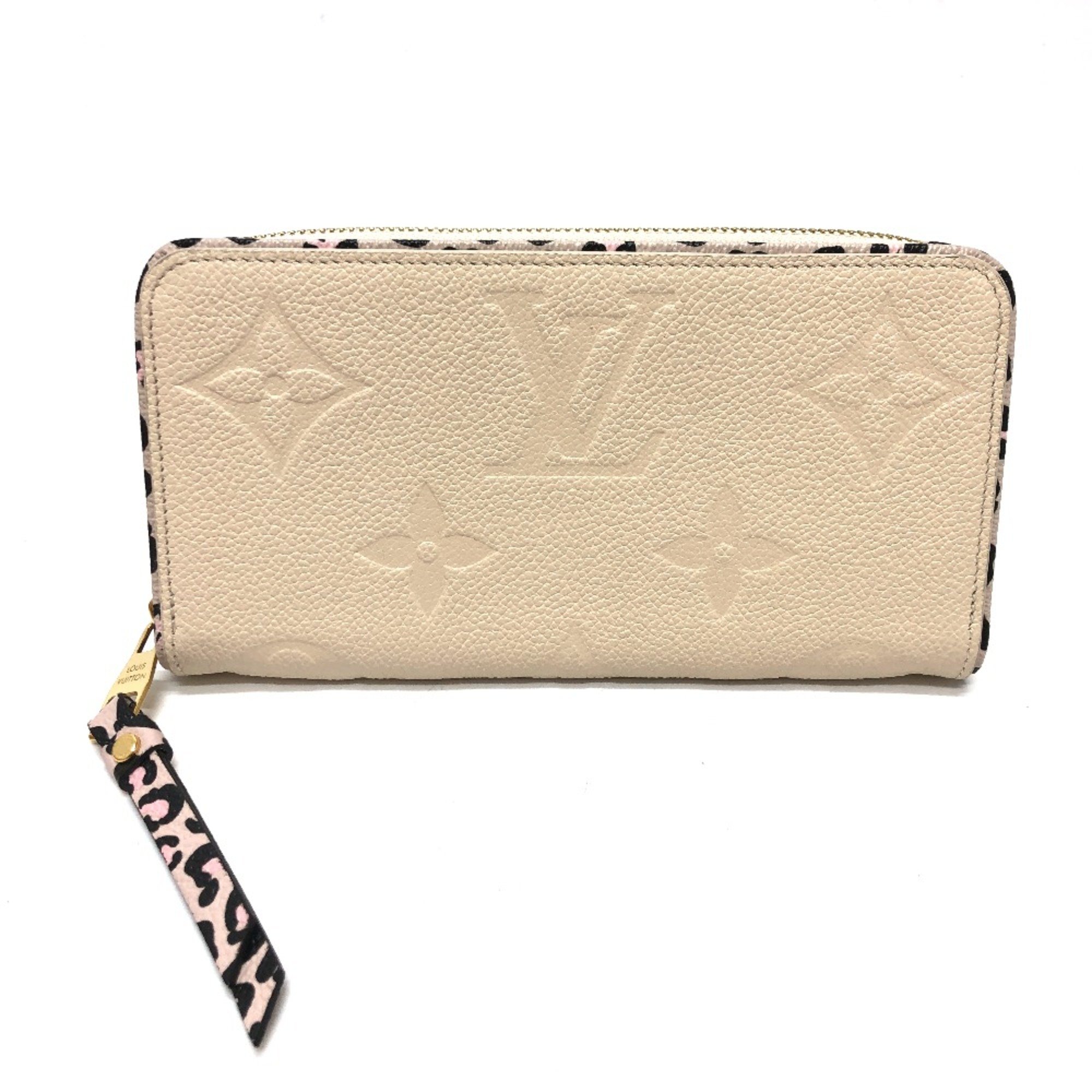 Louis Vuitton M80685 MonogramEmpreinte wild at Heart Long Wallet Beige