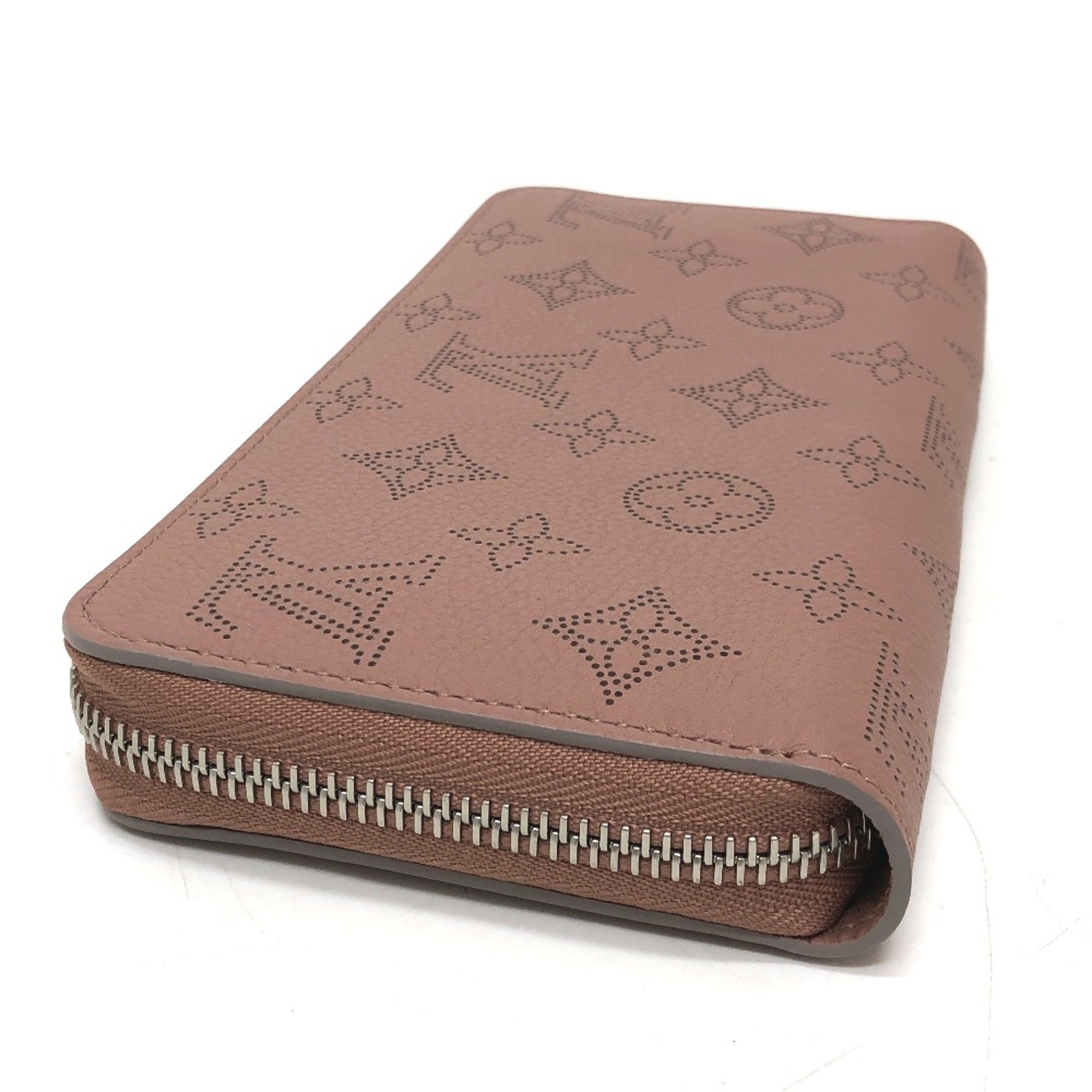 Louis Vuitton M61868 MonogramMahina Zip Around Long Wallet pink