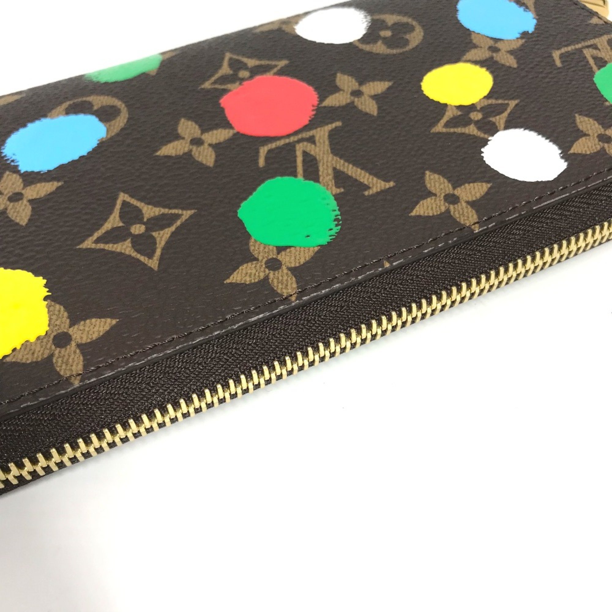 Louis Vuitton M81864 Monogram LV x YK Yayoi Kusama collaboration long wallet Long Wallet Multicolore