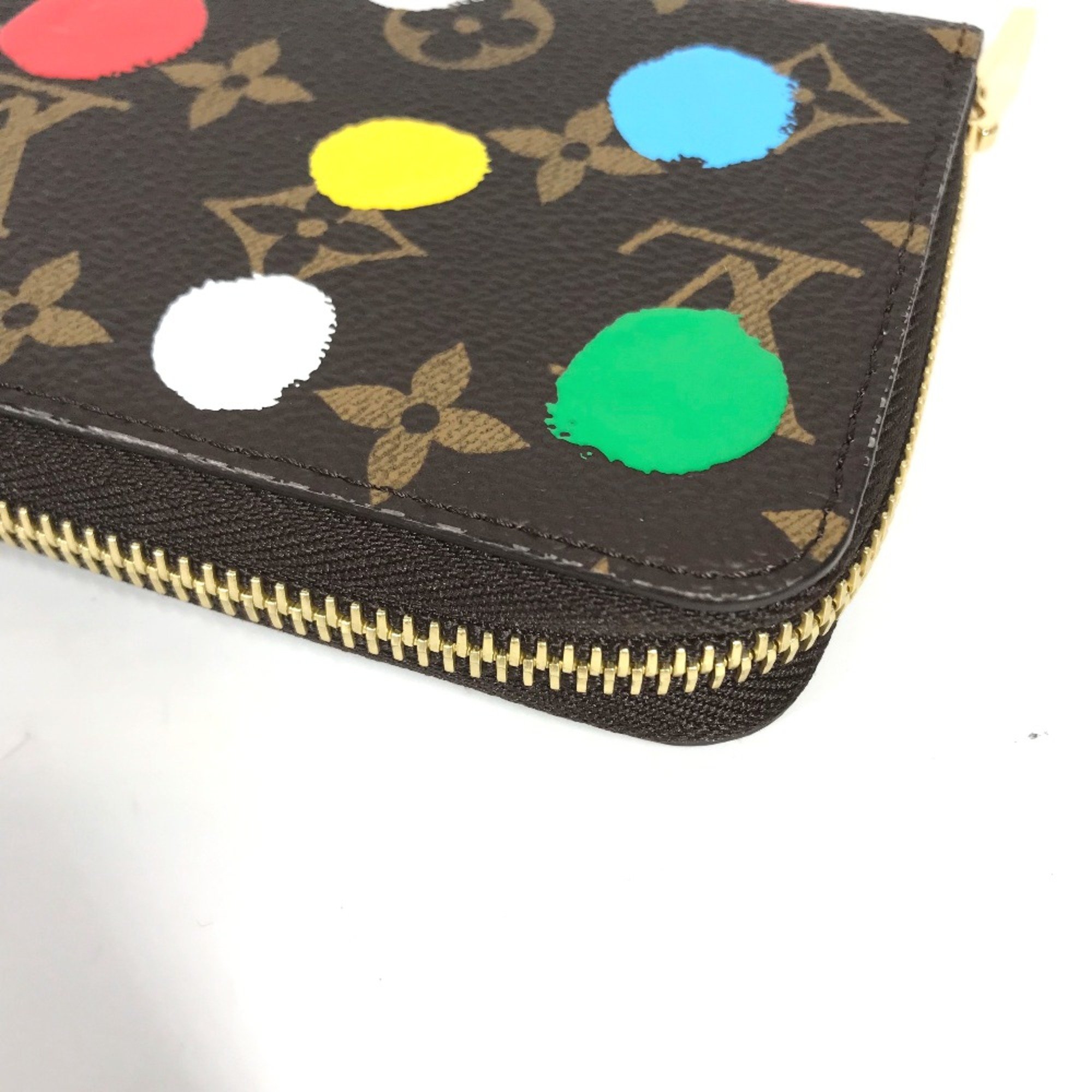 Louis Vuitton M81864 Monogram LV x YK Yayoi Kusama collaboration long wallet Long Wallet Multicolore