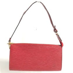 Louis Vuitton M52947 Epi Hand Bag Shoulder Bag Accessory pouch Castilian red Red