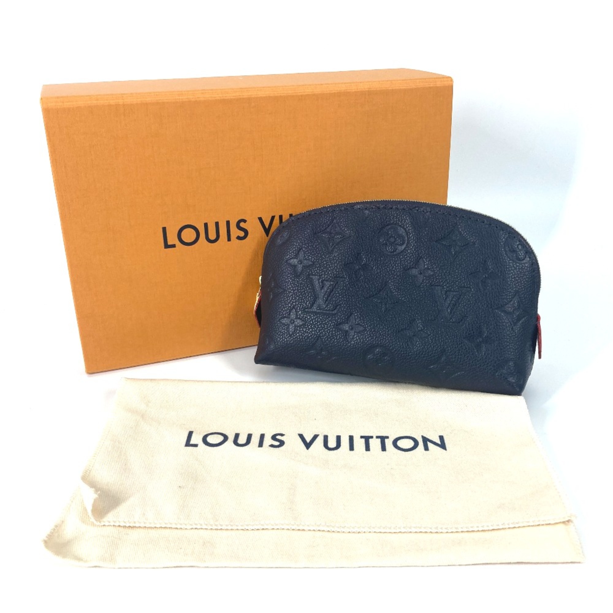 Louis Vuitton M69413 MonogramEmpreinte Makeup pouch Cosmetics Pouch Pouch Marine Rouge Navy