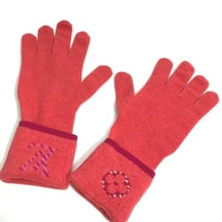 Louis Vuitton M70838 gloves LV logo gloves RedBased pink