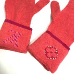 Louis Vuitton M70838 gloves LV logo gloves RedBased pink