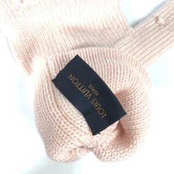 Louis Vuitton M70767 Bicolor Gloves Mittens Fingerless 2WAY Glove pink White