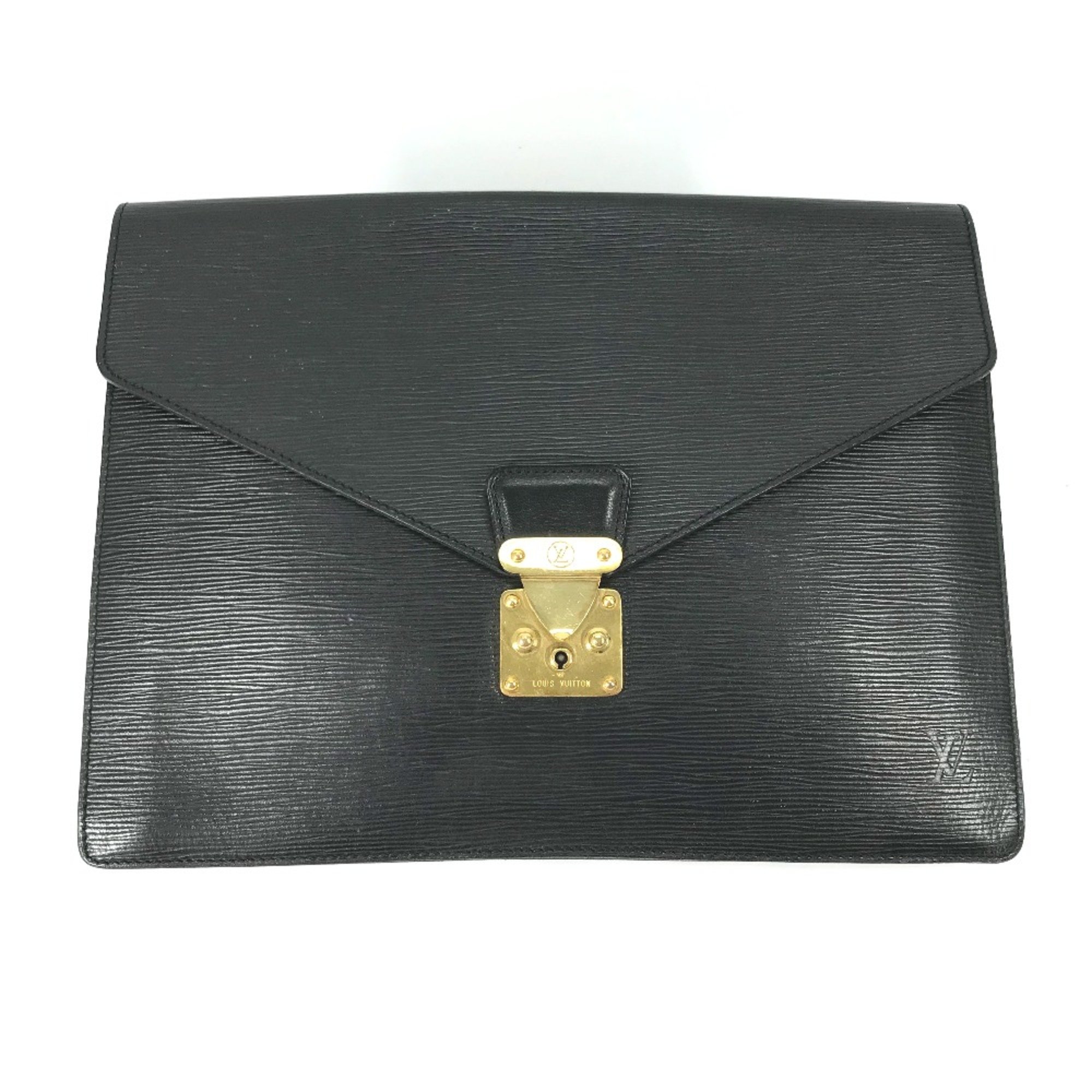 Louis Vuitton M54452 Epi bag document case Clutch bag Noir Black