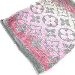 Louis Vuitton M73045 Monogram Scarf pink gray