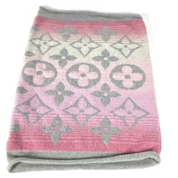 Louis Vuitton M73045 Monogram Scarf pink gray