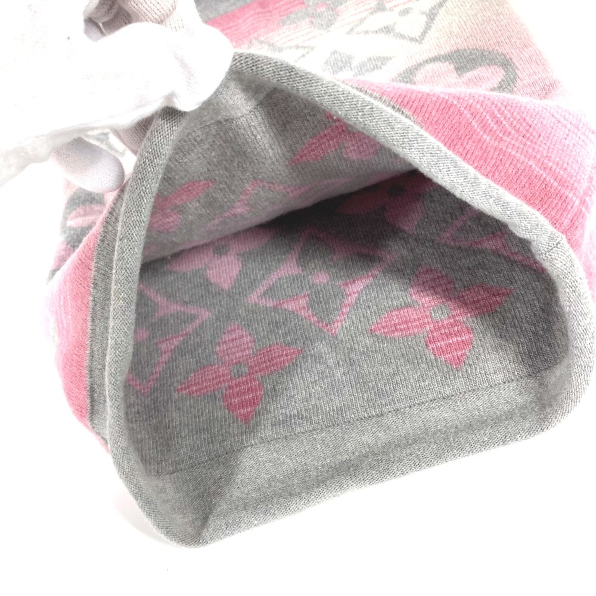 Louis Vuitton M73045 Monogram Scarf pink gray