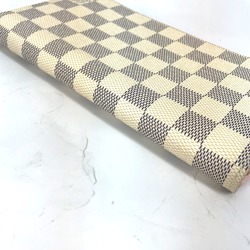 Louis Vuitton N63503 Damier Azur Long wallet Zip Around Long Wallet Rose valerine White