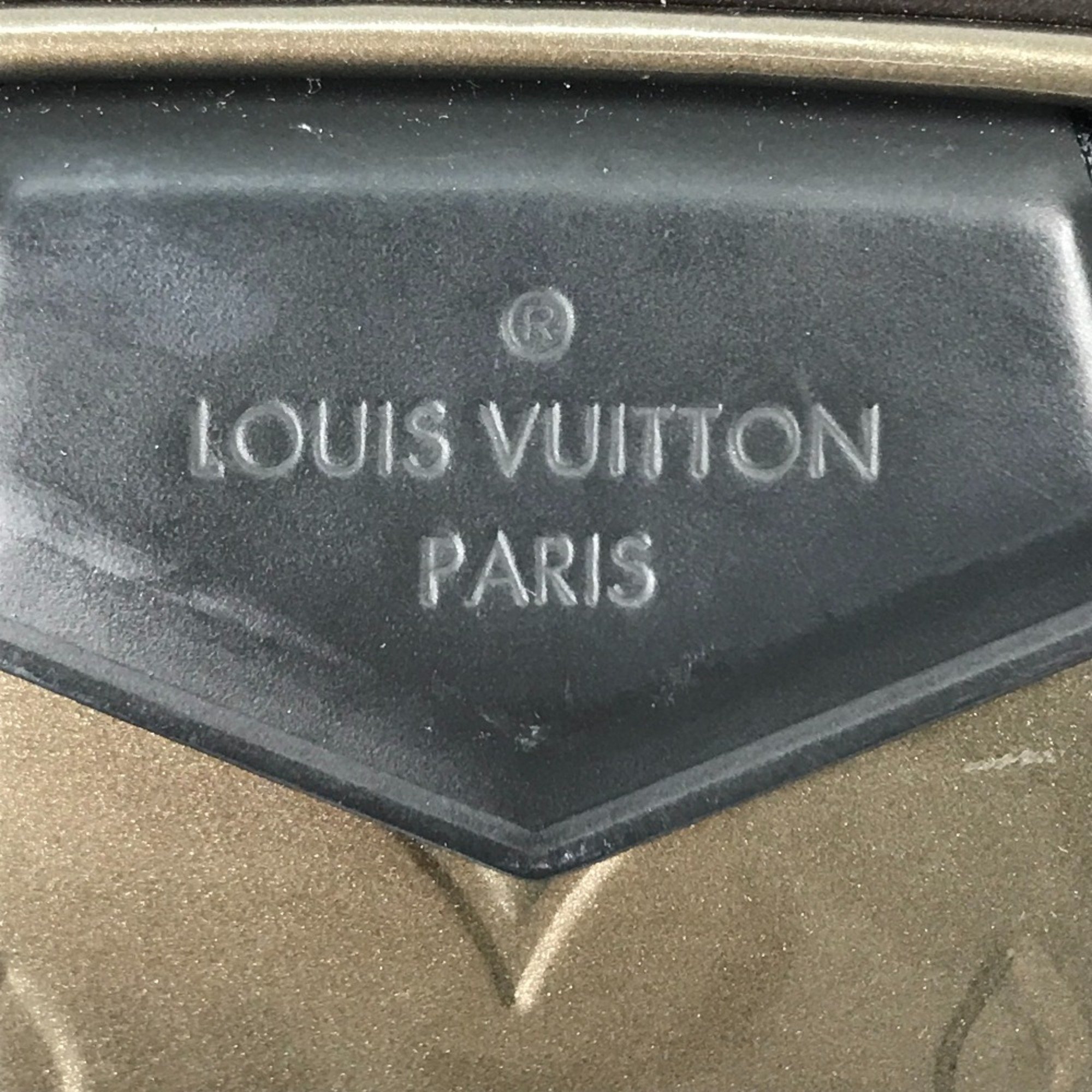 Louis Vuitton M90510 MonogramVernis Bag Crossbody 2WAY Shoulder Bag Champagne metallic gray gray