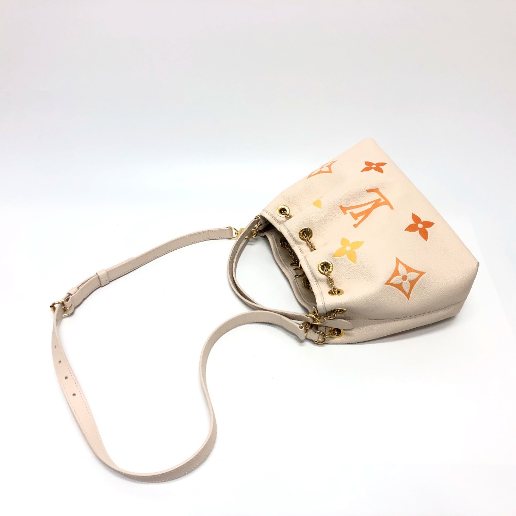 Louis Vuitton M46545 MonogramEmpreinte 2WAY bag Hand Bag Beige GoldHardware