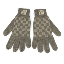 Louis Vuitton Damier LV logo gloves Glove Beige