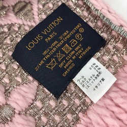 Louis Vuitton M70466 Glitter Monogram fringe Scarf pink