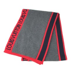 Louis Vuitton M71255 Scarf gray Red