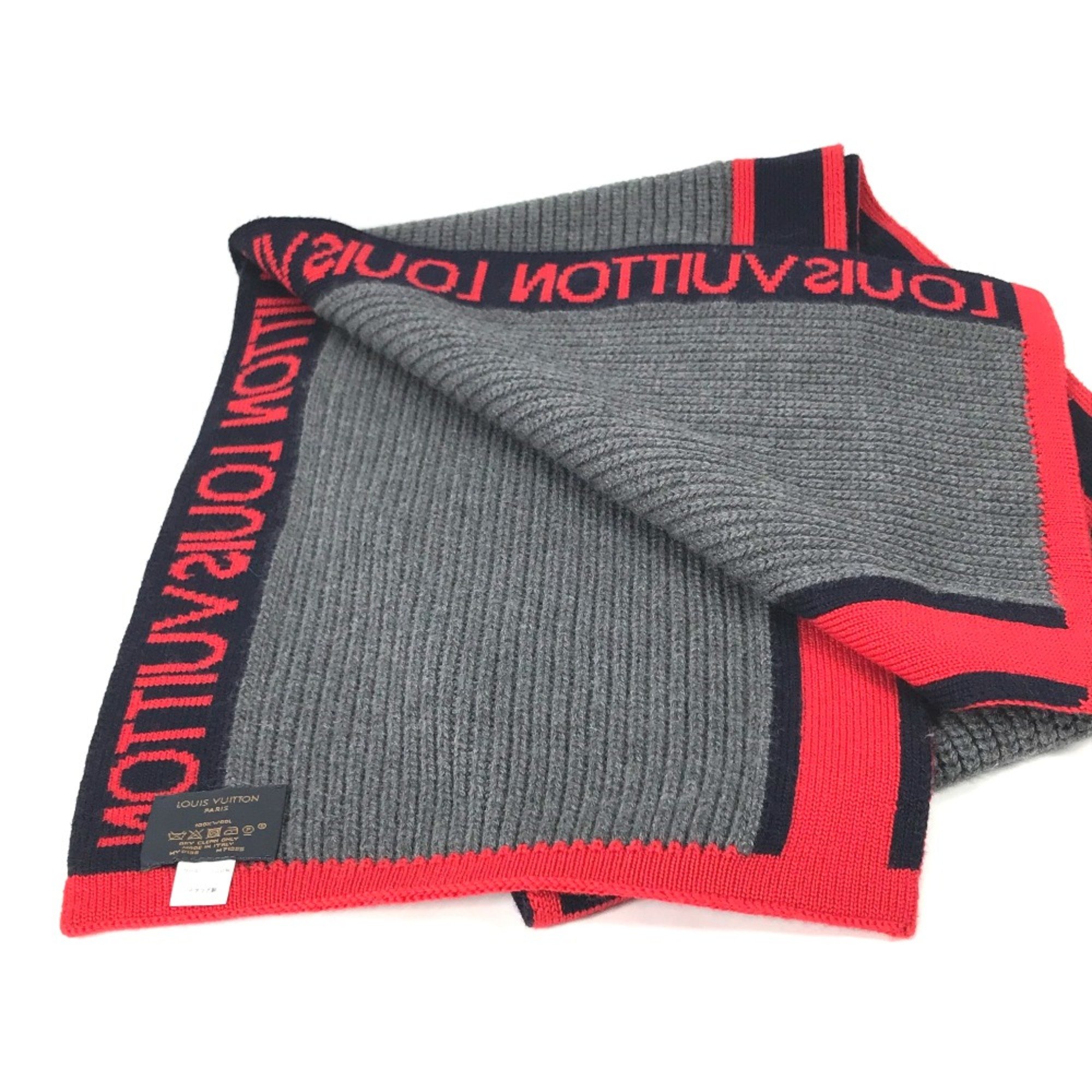 Louis Vuitton M71255 Scarf gray Red