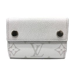 Louis Vuitton M30899 Taigarama Monogram Wallet CompactWallet Trifold wallet White SilverHardware