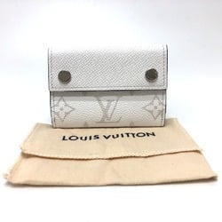 Louis Vuitton M30899 Taigarama Monogram Wallet CompactWallet Trifold wallet White SilverHardware