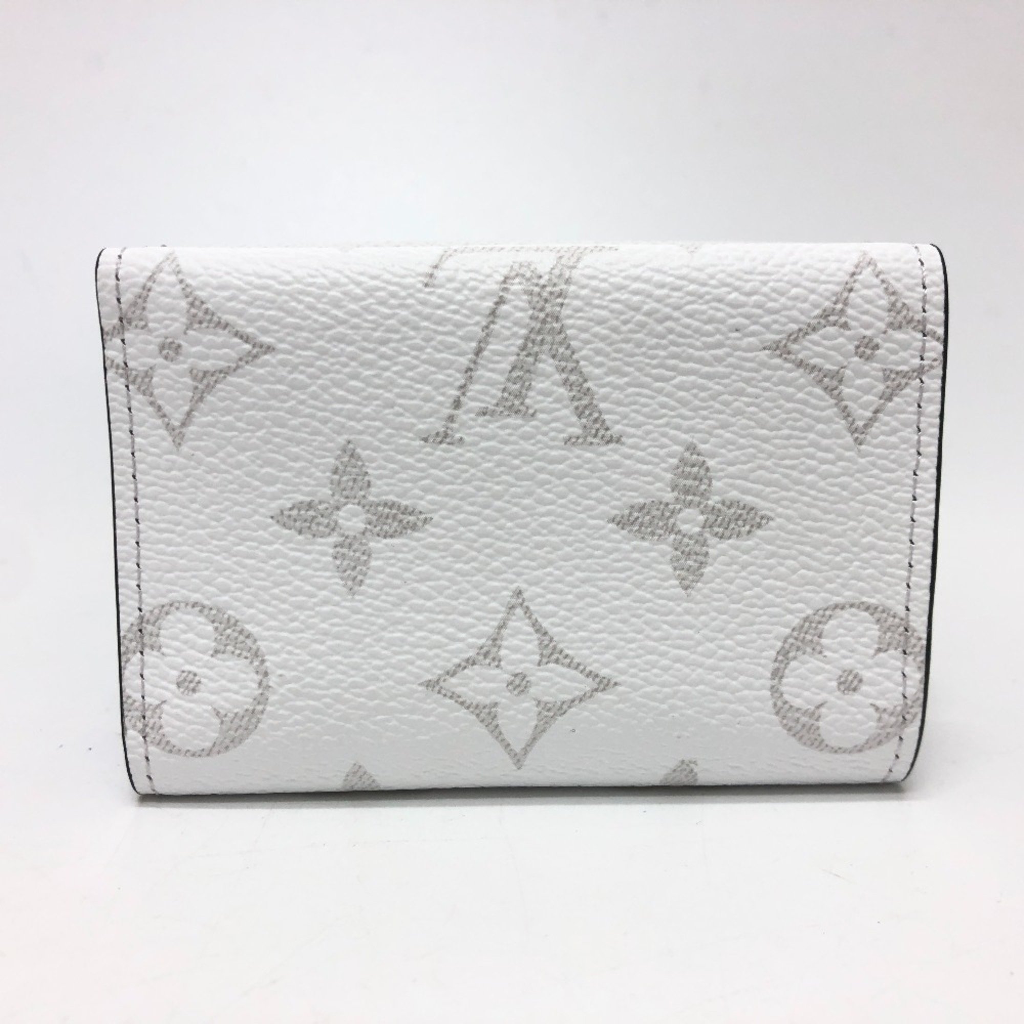 Louis Vuitton M30899 Taigarama Monogram Wallet CompactWallet Trifold wallet White SilverHardware