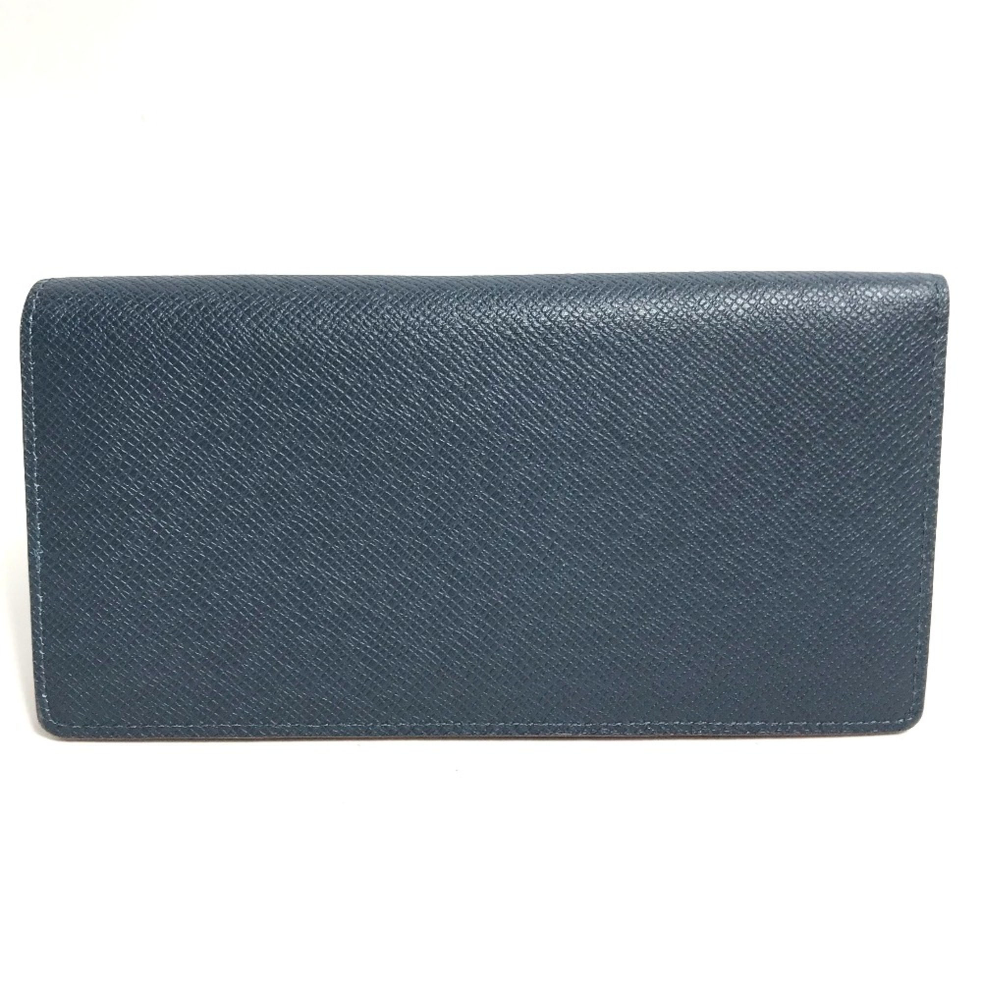 Louis Vuitton M30662 Taiga long wallet bifold Long Wallet Ocan blue