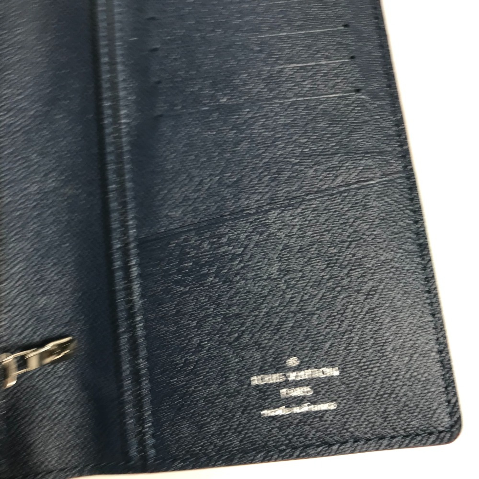 Louis Vuitton M30662 Taiga long wallet bifold Long Wallet Ocan blue