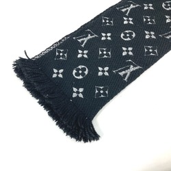 Louis Vuitton M75833 fringe metallic Scarf Black Silver