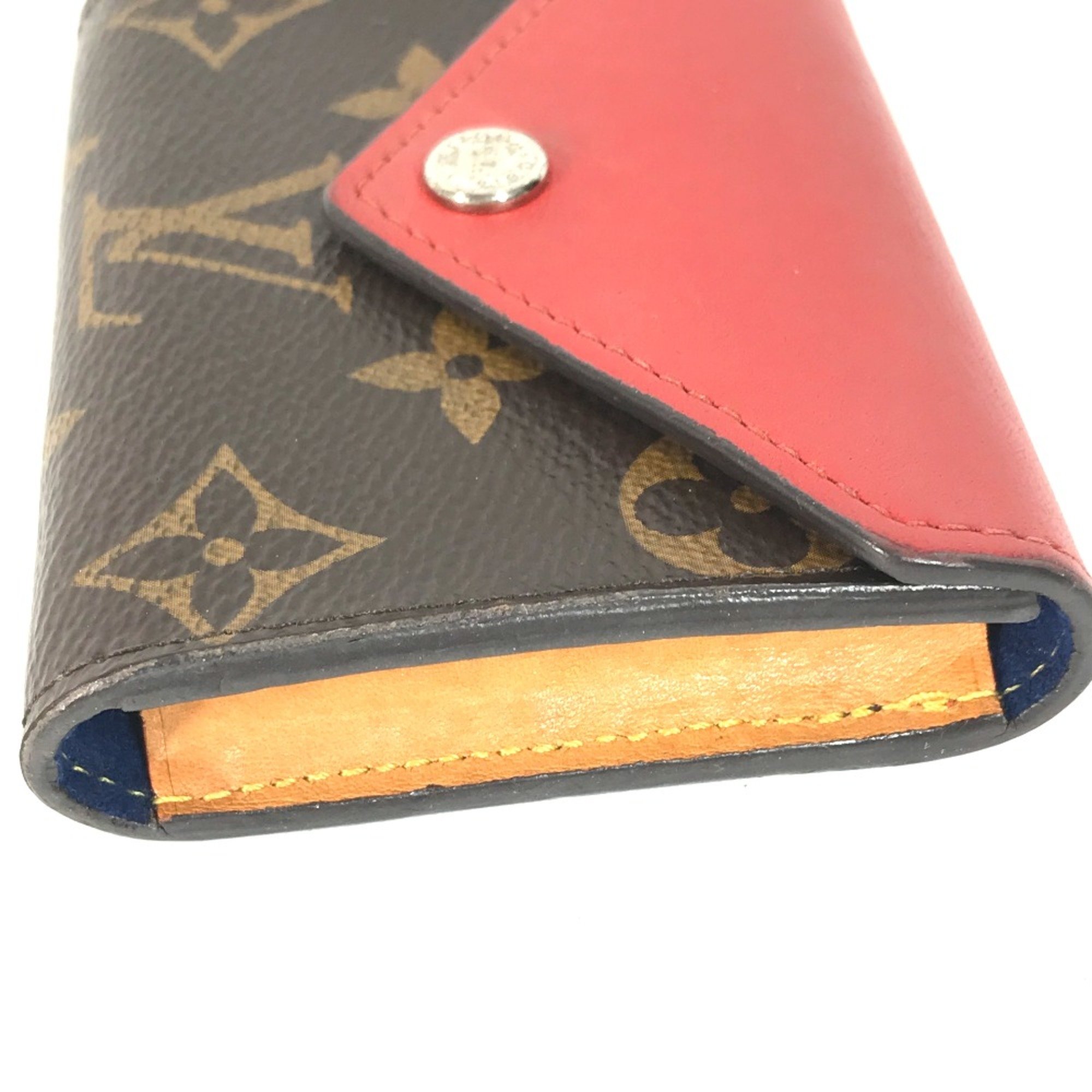 Louis Vuitton GI0014 Monogram Business Card Holder Pass Case Card Case Rouge Red