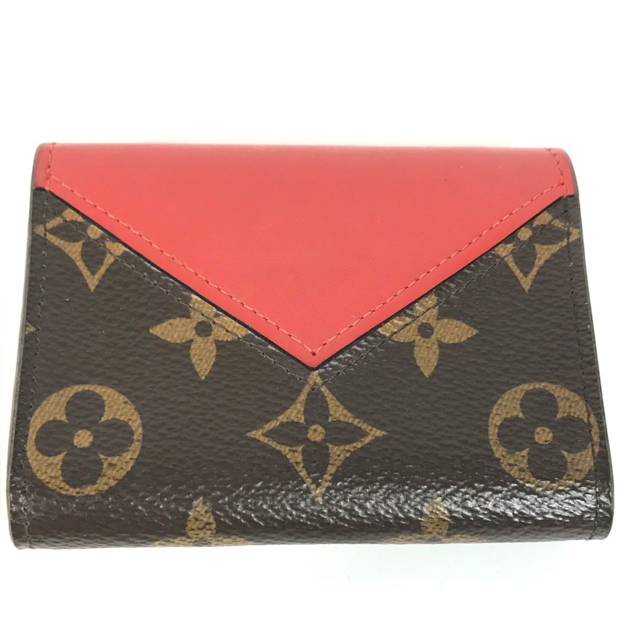 Louis Vuitton GI0014 Monogram Business Card Holder Pass Case Card Case Rouge Red