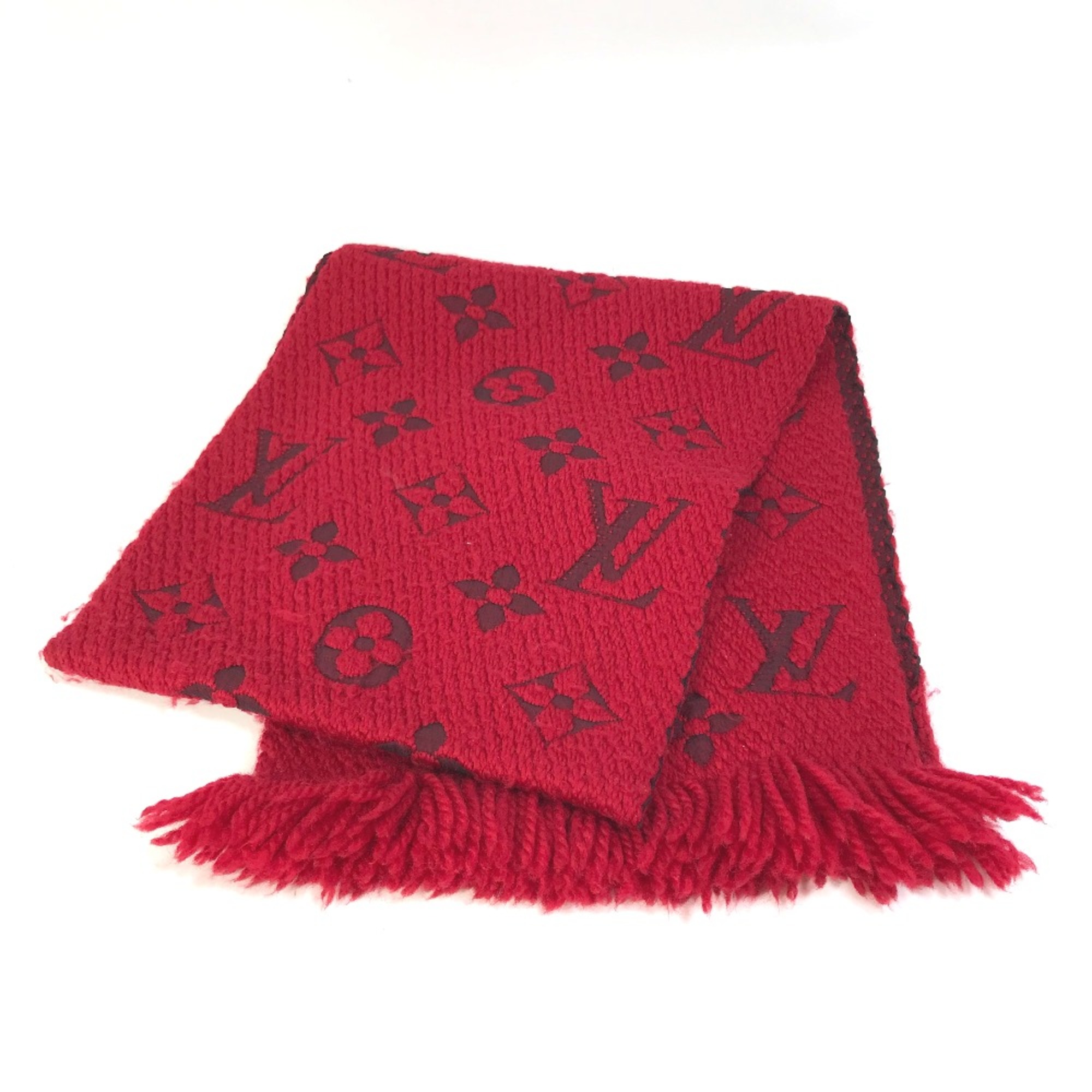 Louis Vuitton M72432 fringe Scarf Red