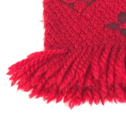 Louis Vuitton M72432 fringe Scarf Red