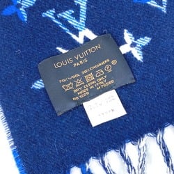 Louis Vuitton M76588 fringe Scarf blue White