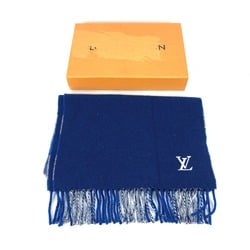 Louis Vuitton M76588 fringe Scarf blue White