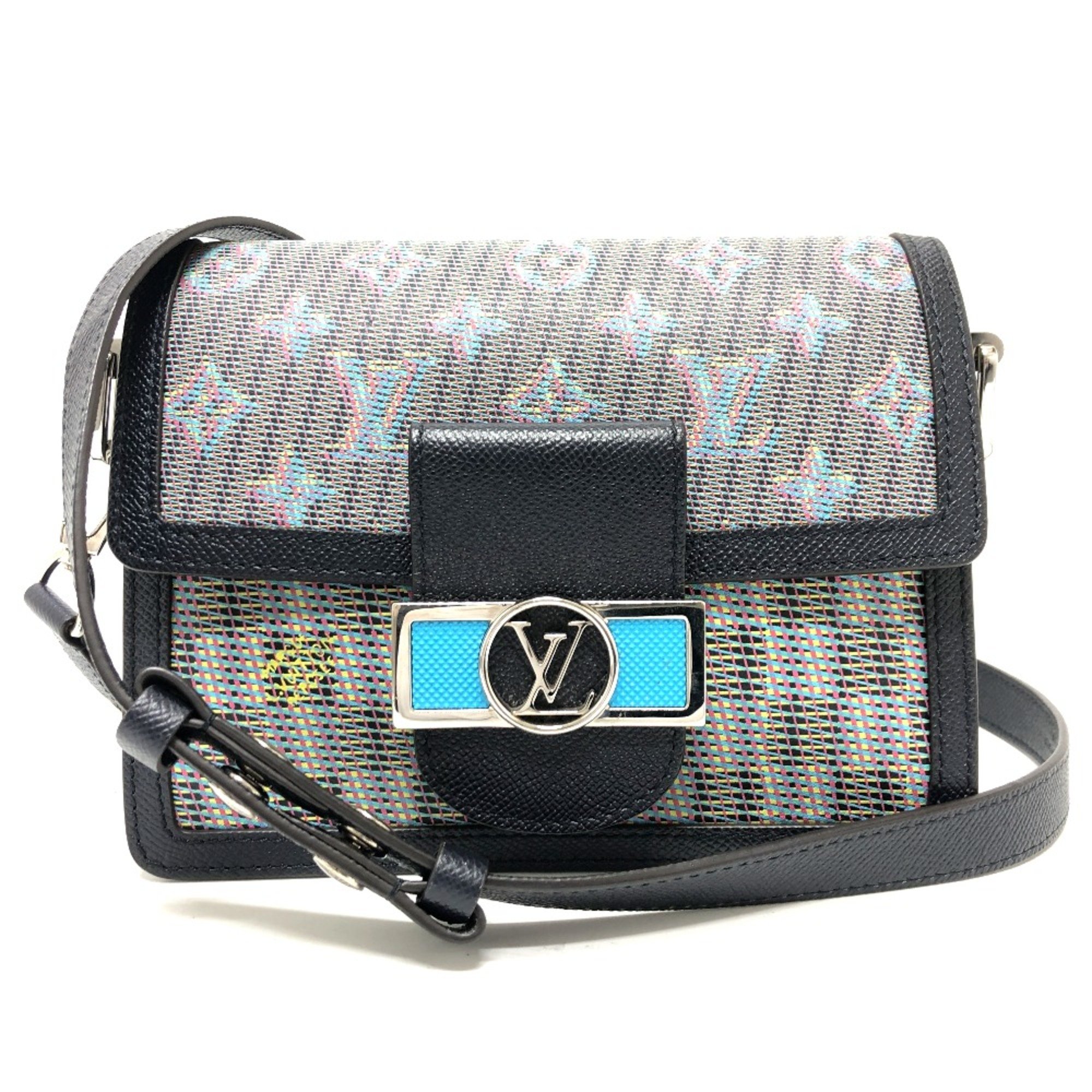 Louis Vuitton M55454 LV pop Crossbody bag bag Shoulder Bag blue Multicolore/Silver Hardware