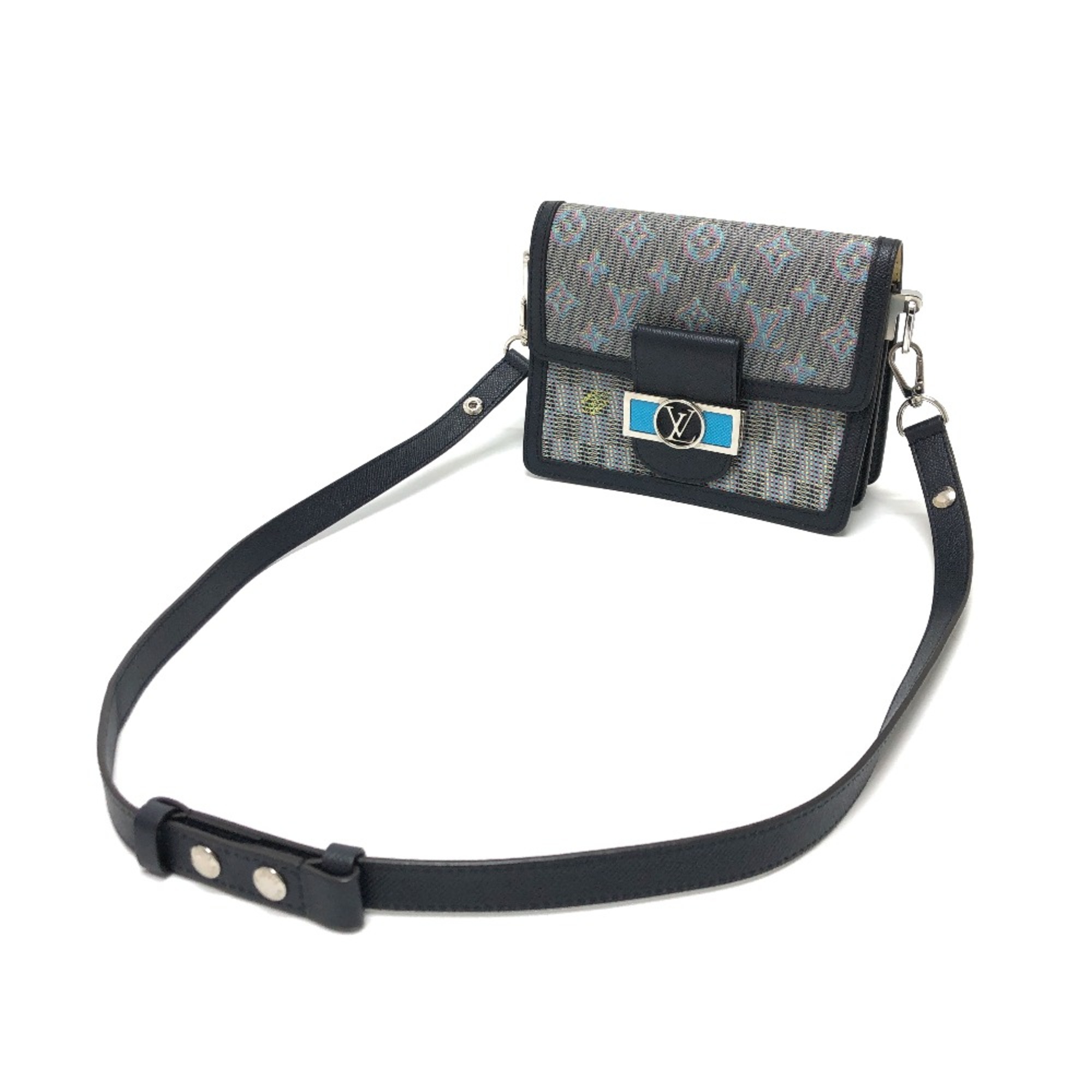 Louis Vuitton M55454 LV pop Crossbody bag bag Shoulder Bag blue Multicolore/Silver Hardware