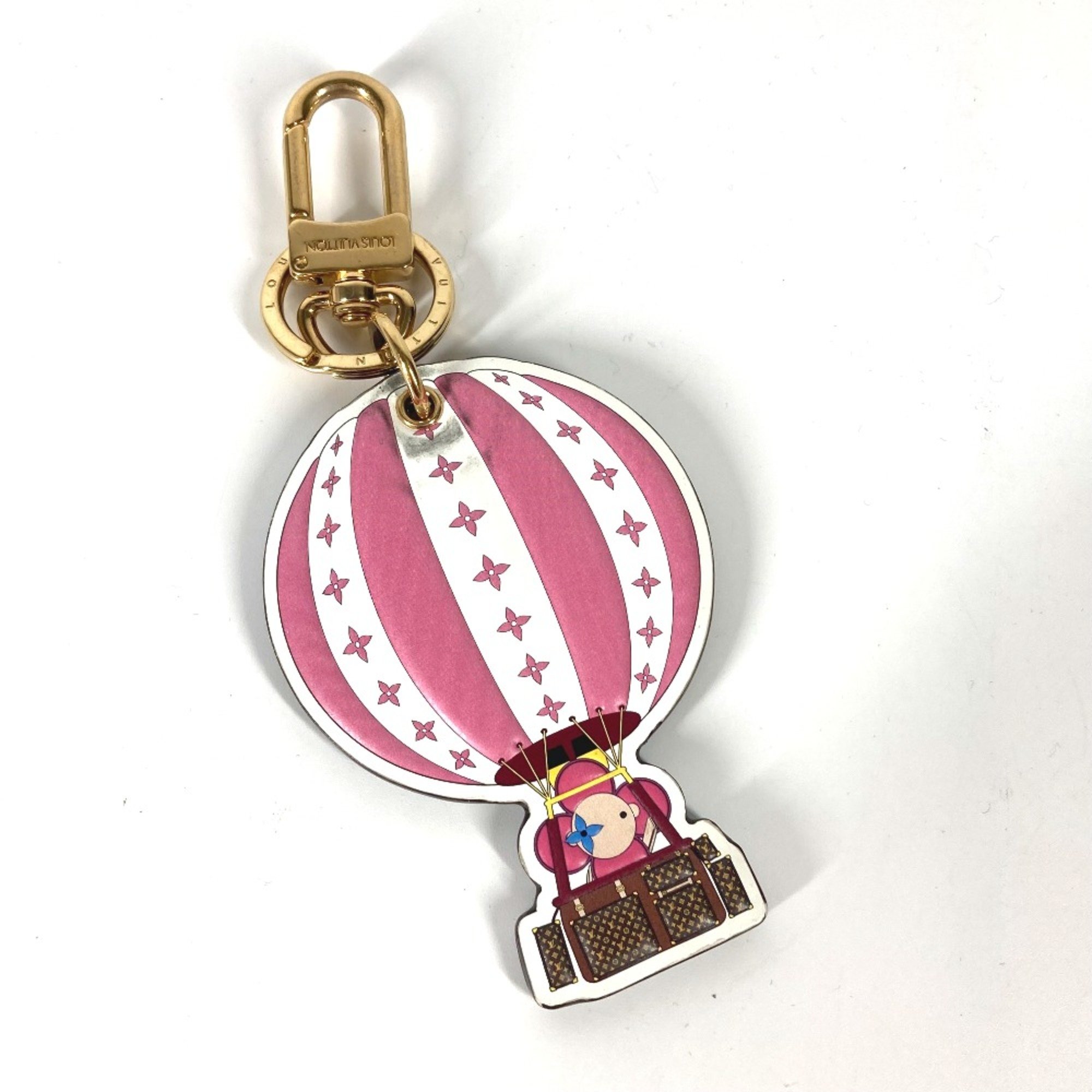 Louis Vuitton M68654 Bag Charm Key Holder pink