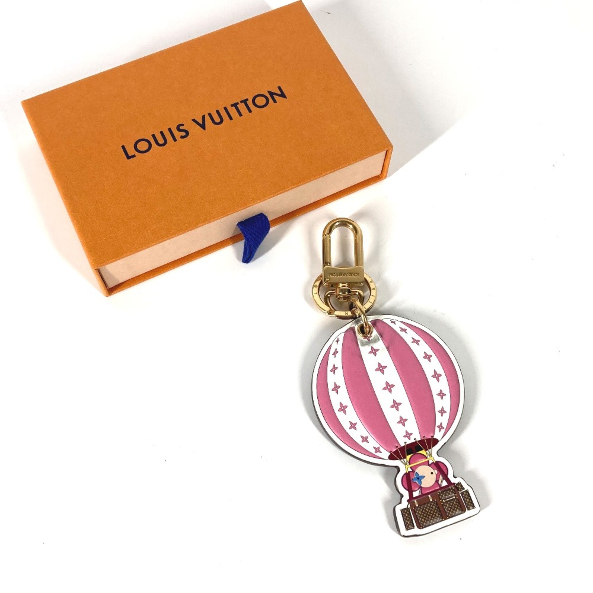 Louis Vuitton M68654 Bag Charm Key Holder pink