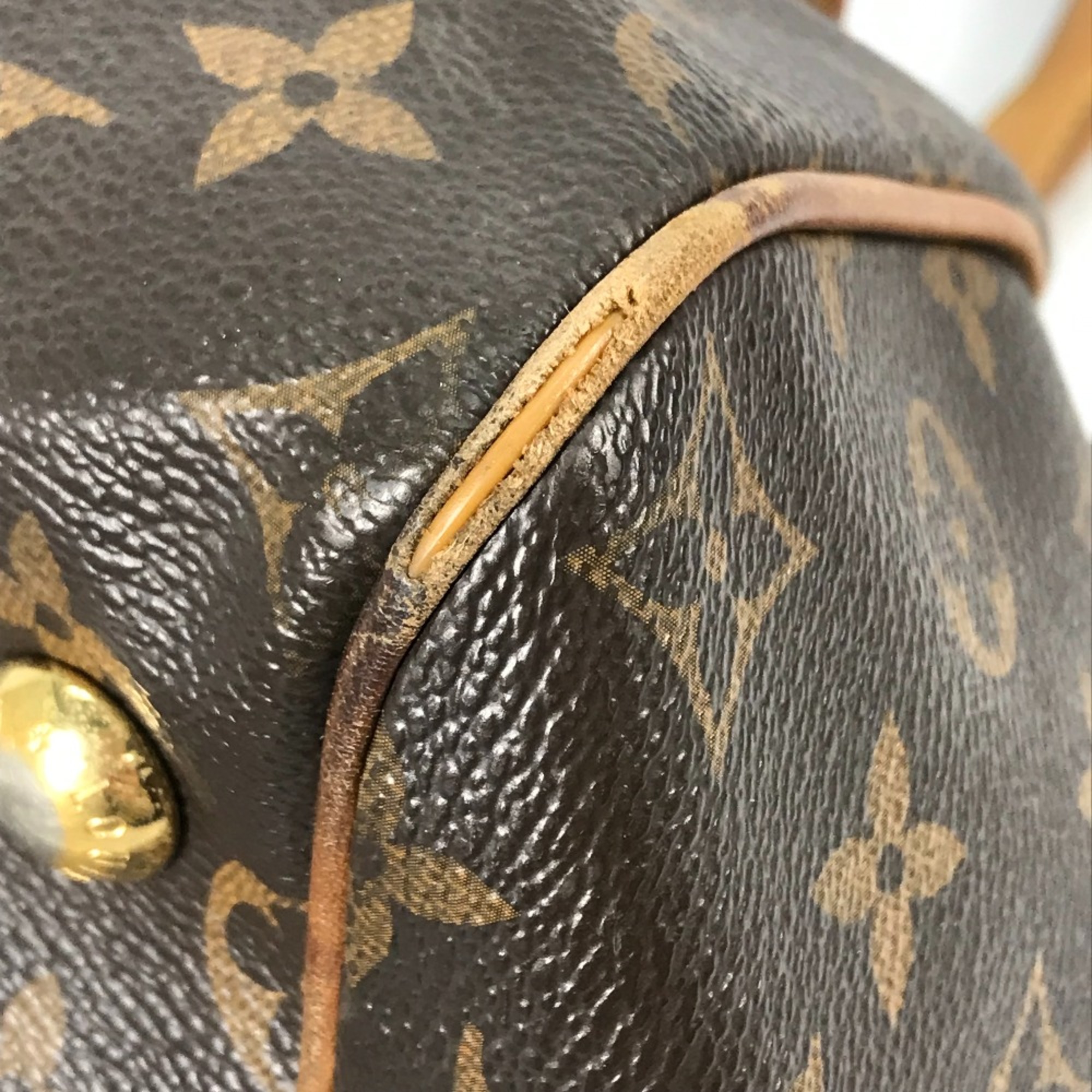 Louis Vuitton M40144 Monogram Shoulder Bag Hand Bag Brown