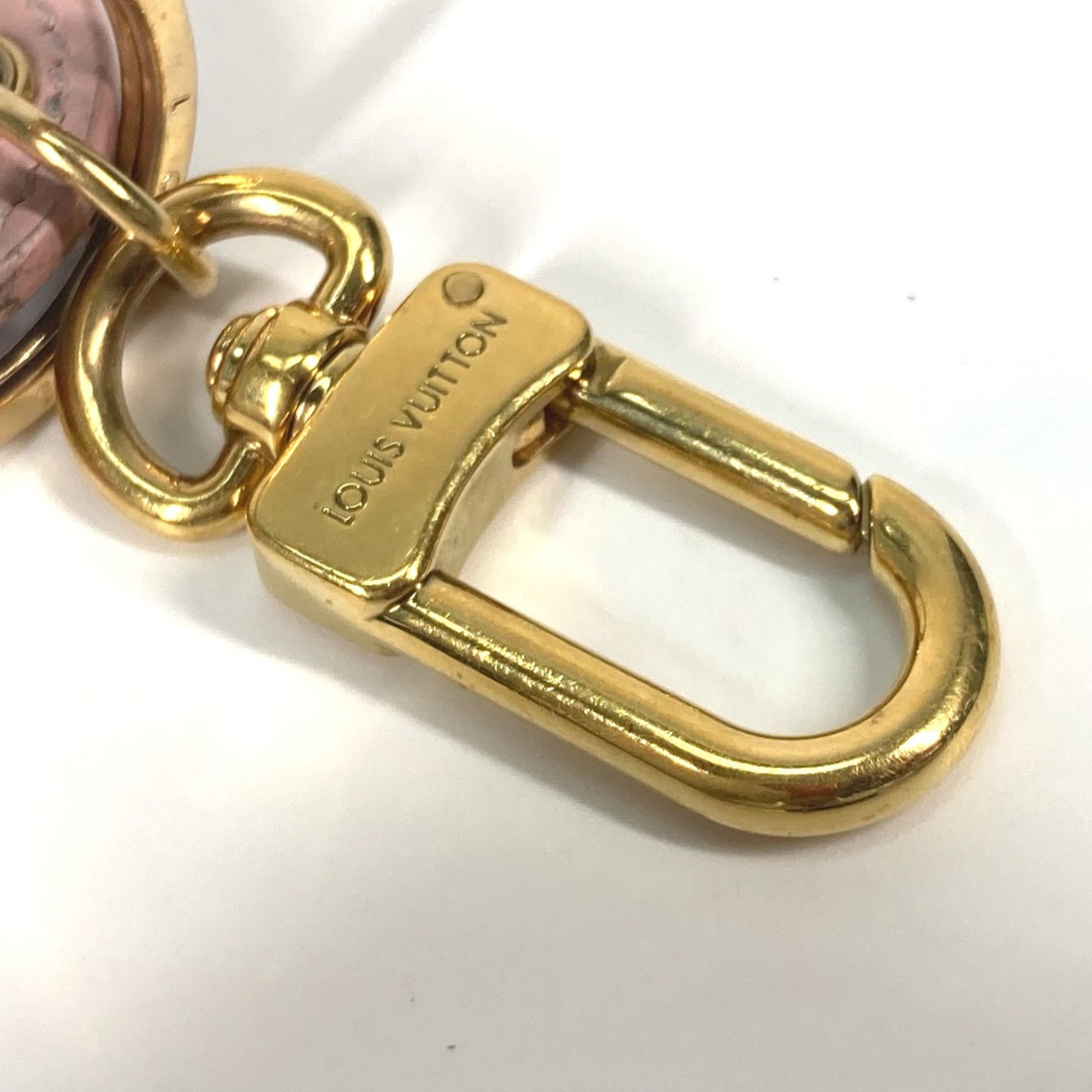 Louis Vuitton M68458 Bag Charm Key Holder pink blue