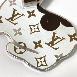 Louis Vuitton M00747 Animal Dog DOG Monogram Charm Key Holder White Silver