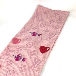 Louis Vuitton M71587 heart lip lips fringe Scarf pink Red