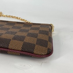 Louis Vuitton N63091 Damier Accessory Pouch Bag Shoulder Chain Bag Shoulder Bag Brown