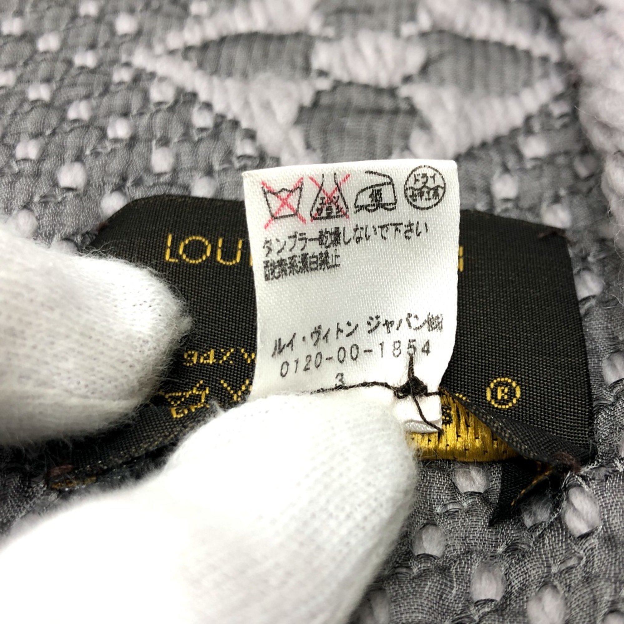 Louis Vuitton M74742 Stole/Shawl Scarf gray