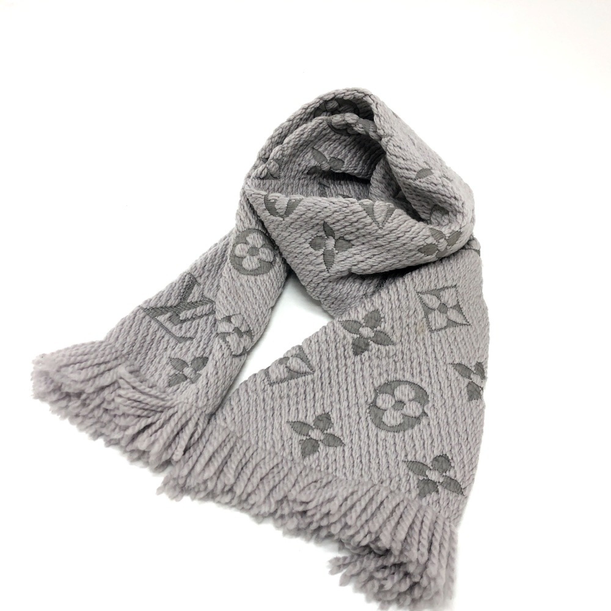 Louis Vuitton M74742 Stole/Shawl Scarf gray