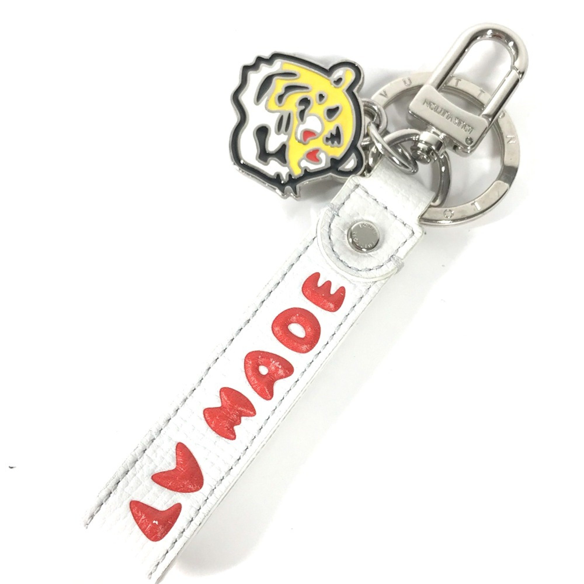 Louis Vuitton MP3225 NIGO collaboration Bag Charm Key Ring Key Holder White