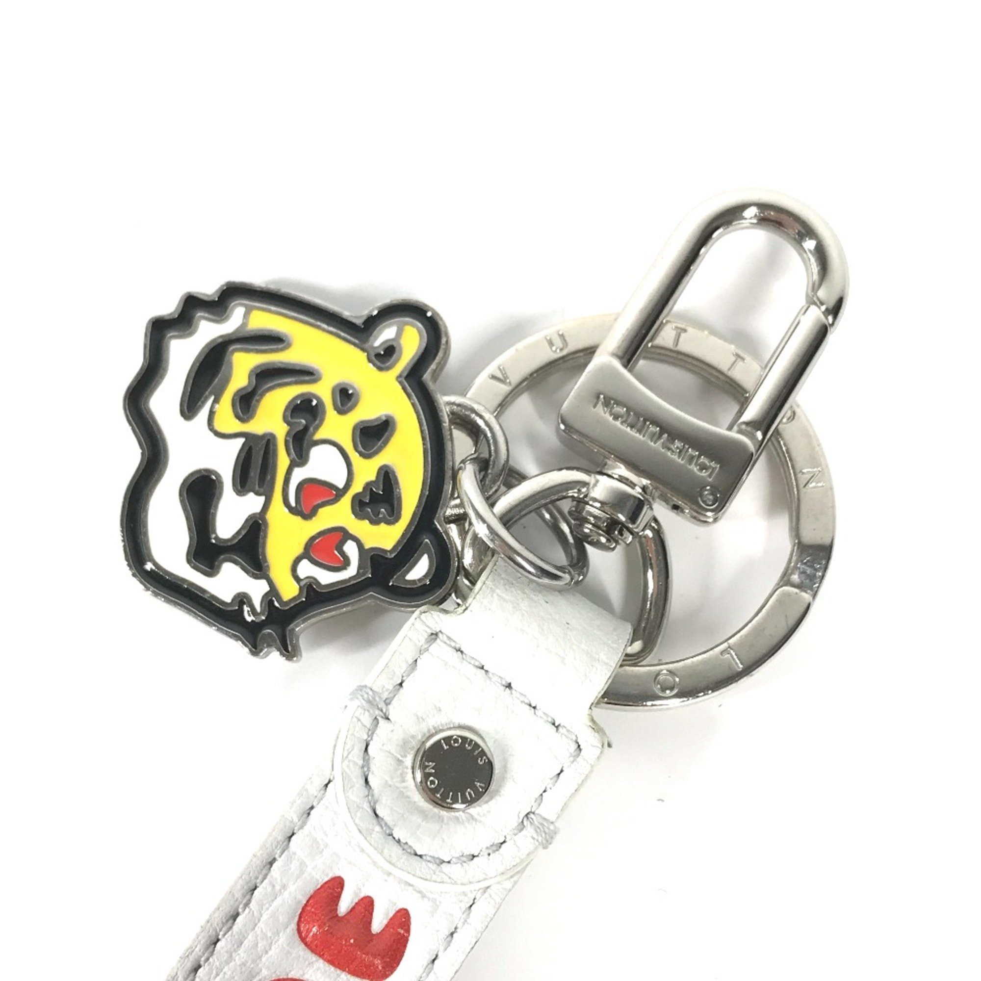 Louis Vuitton MP3225 NIGO collaboration Bag Charm Key Ring Key Holder White