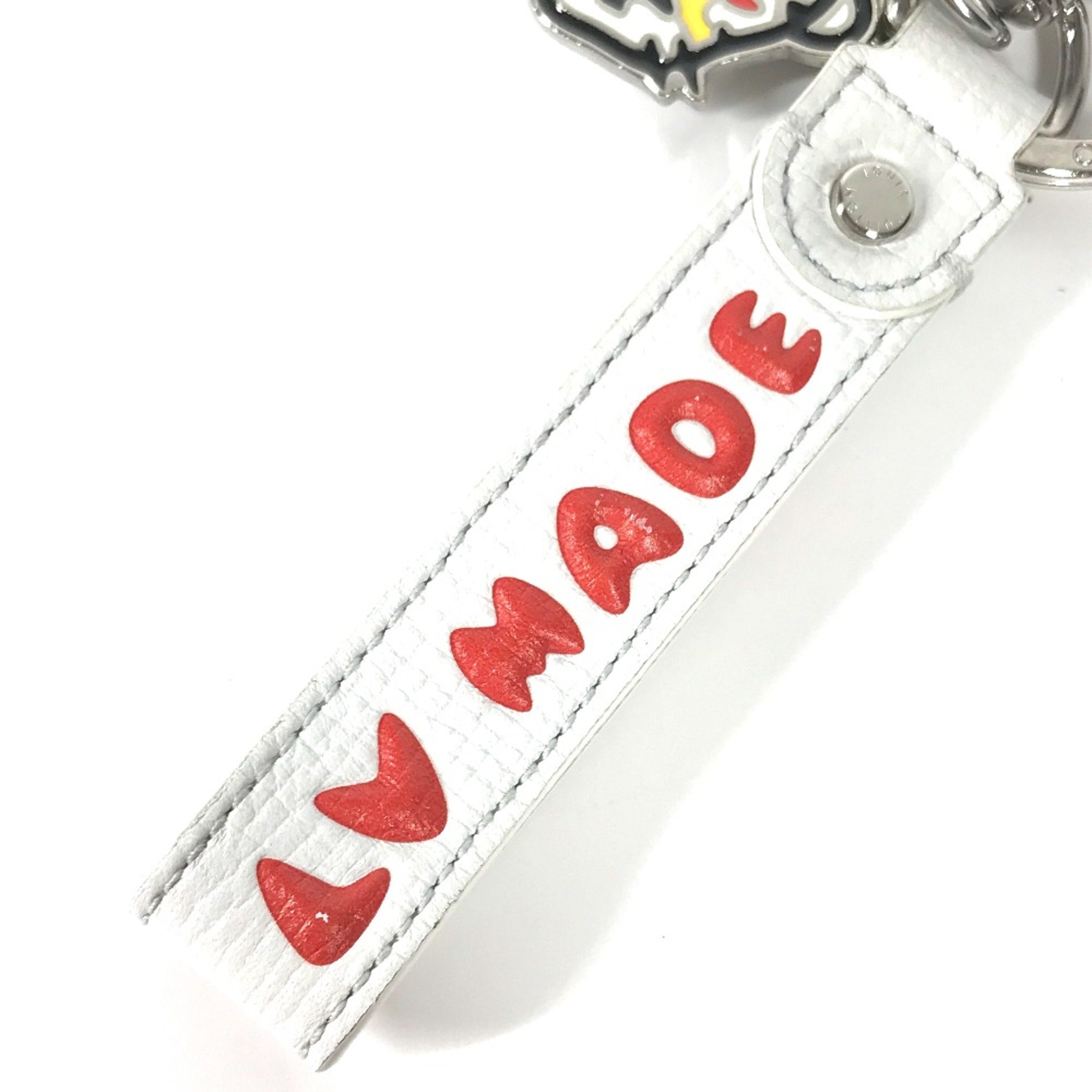 Louis Vuitton MP3225 NIGO collaboration Bag Charm Key Ring Key Holder White