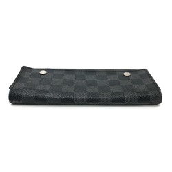 Louis Vuitton N63084 Damier Graphite Wallet Long Wallet Black SilverHardware