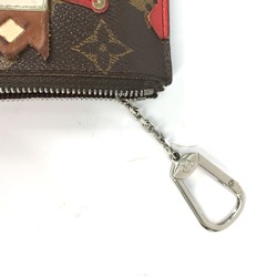 Louis Vuitton M60213 Monogram Wallet Coin Compartment Keyring coin purse Brown Red