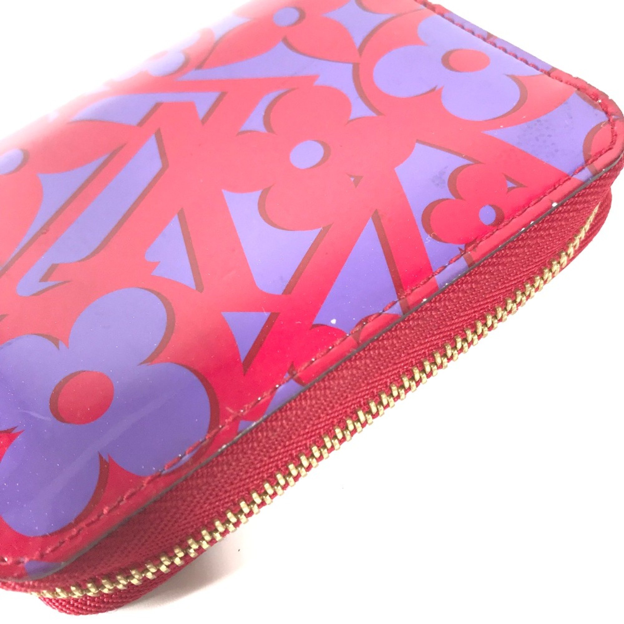 Louis Vuitton M90130 2014 Valentine Sweet-Monogram Wallet Coin Compartment Vernis coin purse Rose Andian purple